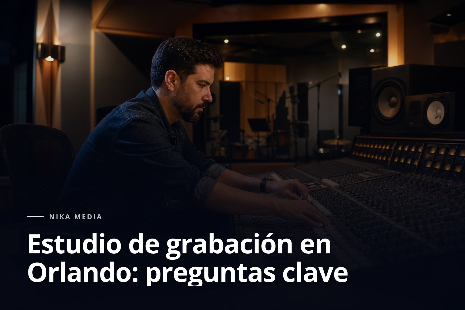 Estudio de grabación en Orlando: preguntas clave